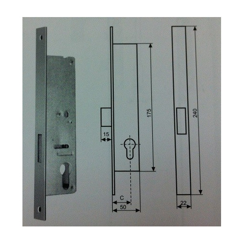 ZAMEK DODATKOWY 449 ROZMIAR 25 mm