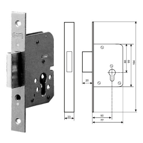 ZAMEK DODATKOWY MCM 1612 ROZMIAR 50