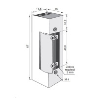 ELECTRIC STRIKE 1410RF 12-24V AC/DC BASIC