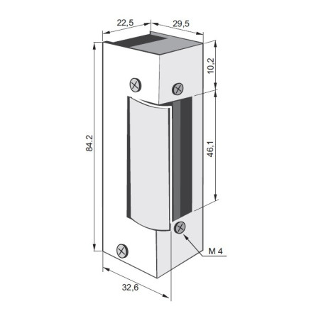 ELECTRIC STRIKE 1810F FIRE 12-24VAC-DC BASIC FIREPROOF