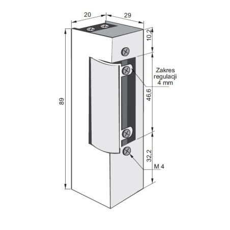 ELEKTROZACZEP 812 12-24VAC/DC PODSTAWOWY