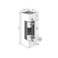 ELECTRIC STRIKE FAIL SAFE 1421RFW 24V DC RELEASING LEVER