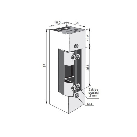 ELECTRIC STRIKE FAIL SAFE 1411RFW 24V DC