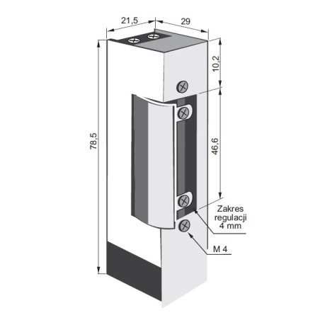 ELECTRIC STRIKE 1760R 12-24V AC/DC MONITORING