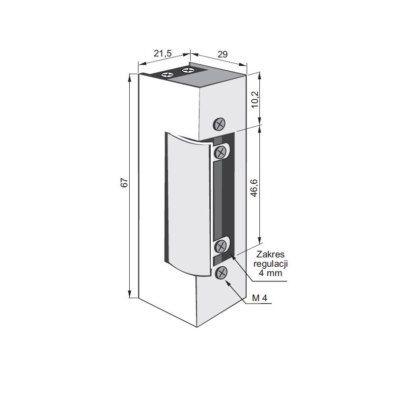 ELECTRIC STRIKE 1710 6-12V AC/DC BASIC