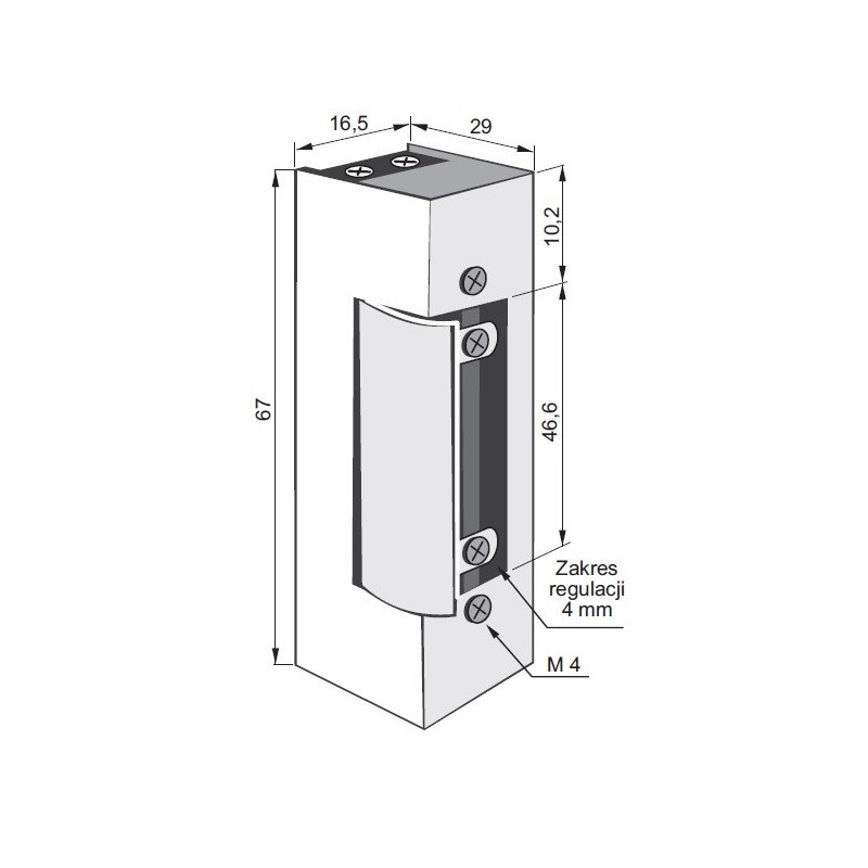 ELEKTROZACZEP 1443 12-24V AC/DC Z PAMIĘCIĄ I WYŁĄCZNIKIEM