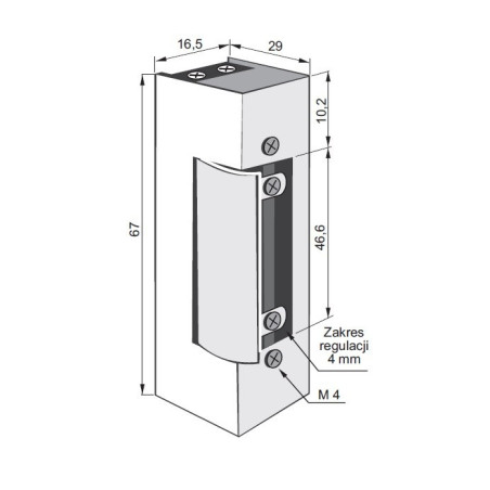 ELEKTROZACZEP 1443 12-24V AC/DC Z PAMIĘCIĄ I WYŁĄCZNIKIEM