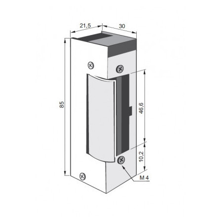 ZAMEK ELEKTROMAGNETYCZNY 1518 24-48VAC/DC  (24VDC-24H ) WZMOCNIONY DO PRACY CIĄGŁEJ