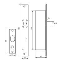 RYGIEL ELEKTROMAGNETYCZNY JEB-220 REWERSYJNY 12V DC