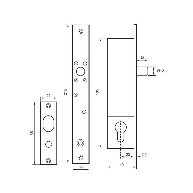 ELEKTROZACZEP 1510 12-24VAC/DC WZMOCNIONY PODSTAWOWY