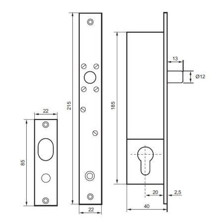 ELEKTROZACZEP 1510 12-24VAC/DC WZMOCNIONY PODSTAWOWY