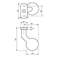 KLAMKO-GAŁKA MARGOUX 101 OV/262 OV