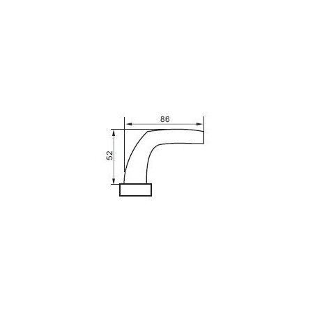 GAŁKO-KLAMKA HD30 CZARNA 92mm