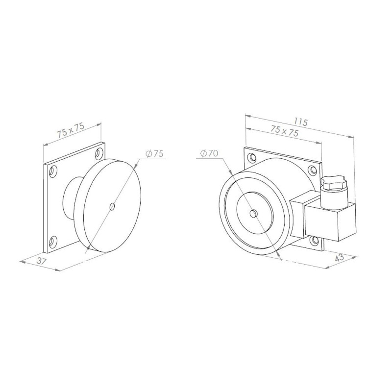 TRZYMACZ DRZWI 1500N 1801 IP 67