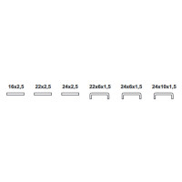 ZAMEK LISTWOWY ZAPADKOWO-ZASUWKOWY 30mm, FRONT 24x6 mm, 294/30/6U