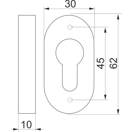 KLAMKA MEDOC EKO IN 108 OV Z KPL.ROZETEK IN 133 OV CZARNA