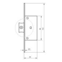 ZATRZASK DO ELEKTROZACZEPU REWERSYJNEGO, REGULOWANY, FRONT 24mm, 194RG/6AN