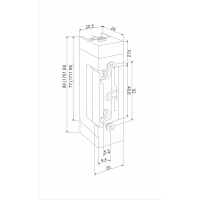 ELECTRIC STRIKE FAIL SAFE TWIN VOLTAGE 1711BI 12-24V DC