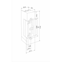 ELECTRIC STRIKE FAIL SAFE 1761 12V DC MONITORING