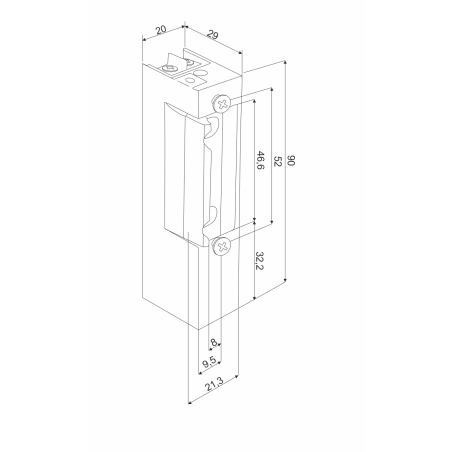 ELECTRIC STRIKE 812 12-24VAC/DC BASIC