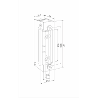 ELECTRIC STRIKE 1410RFT 6-12V AC/DC BASIC