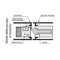 ELECTRIC STRIKE 1428RFT 24-48VAC/DC  LOW CONSUMPTION, RELEASING LEVER, CONTINUOUS WORK AT 24V DC