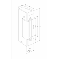 ELECTRIC STRIKE 1511 12VDC REINFORCED FAIL SAFE