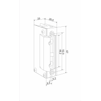 ELECTRIC STRIKE 1810RF FIRE 12-24VAC-DC BASIC FIREPROOF