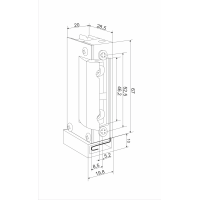 ELECTRIC STRIKE 1868RF FIRE MONITORING 12-24VAC-DC (12VDC - 24H) BASIC FIREPROOF