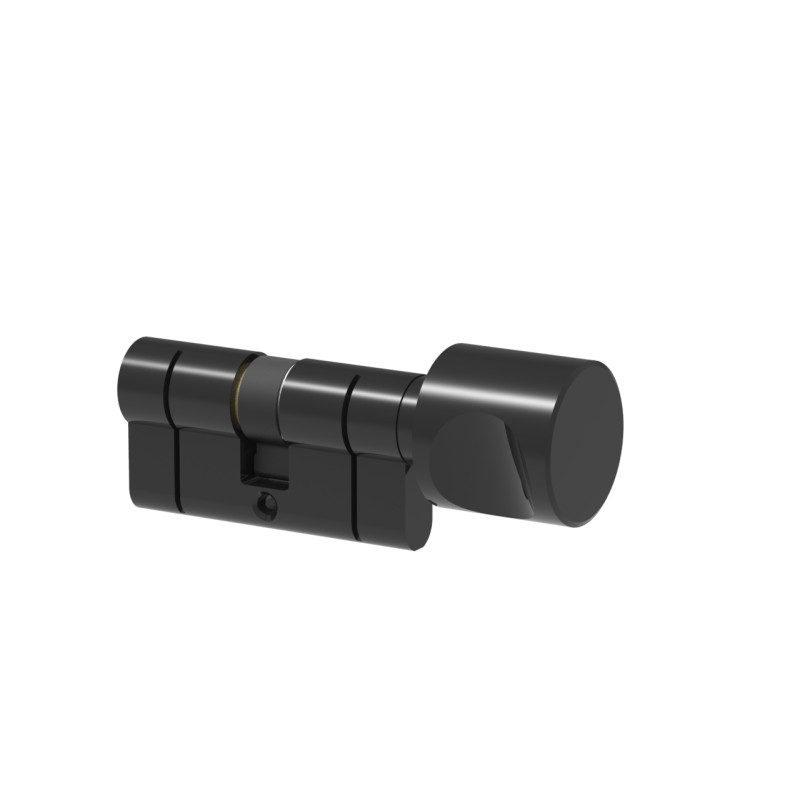 Wkładka Łucznik D profil E8 55-55 gałka MF10 czarna
